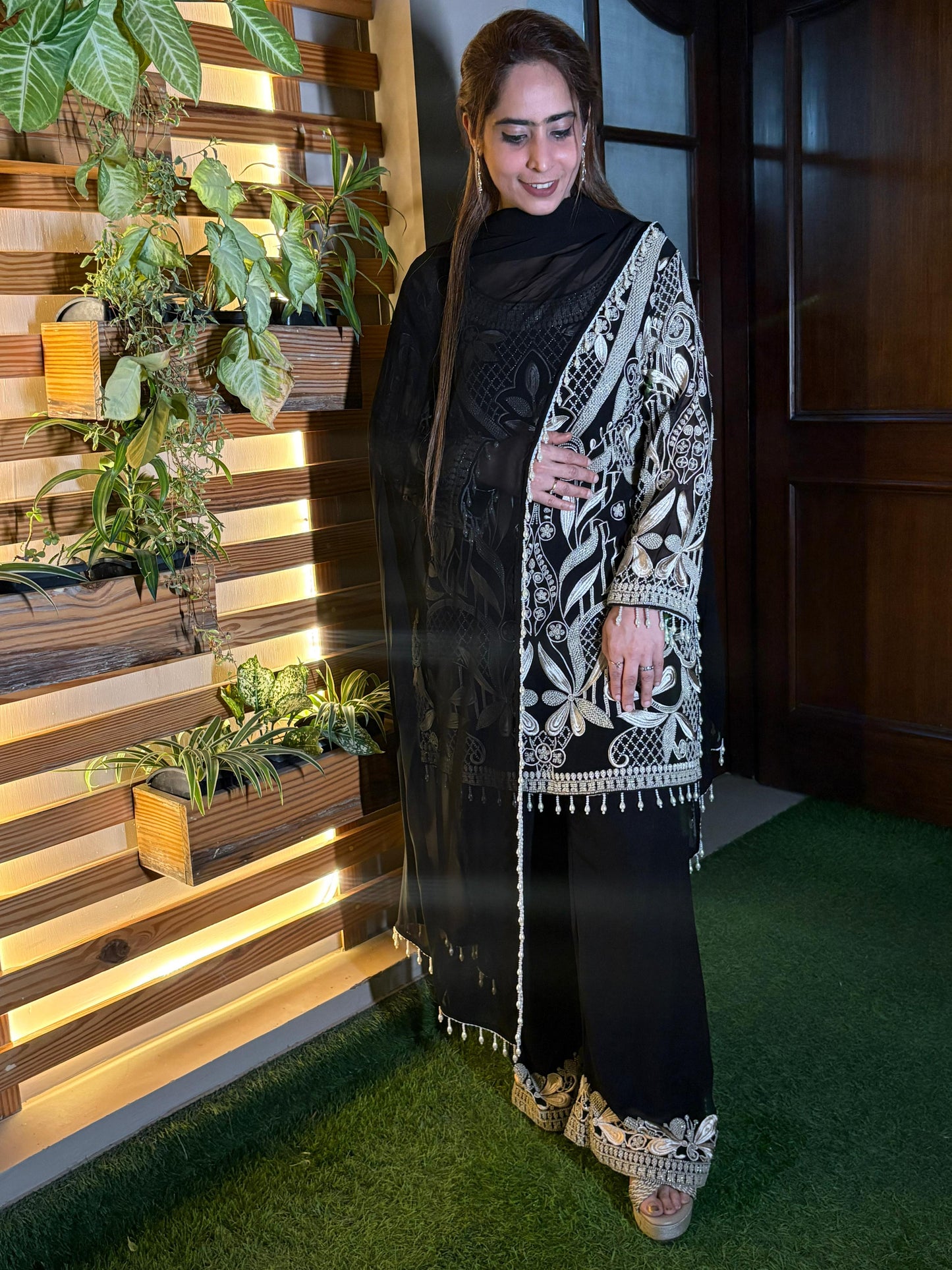 Step into effortless grace with this exquisite