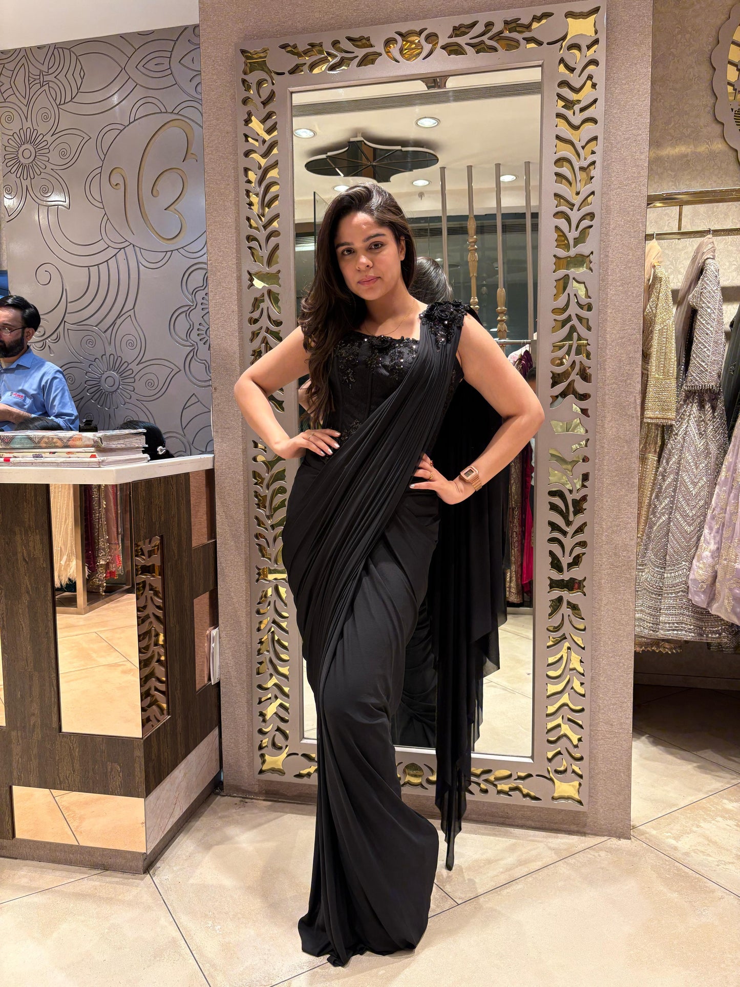 Embellished Saree with a Touch of Grandeur