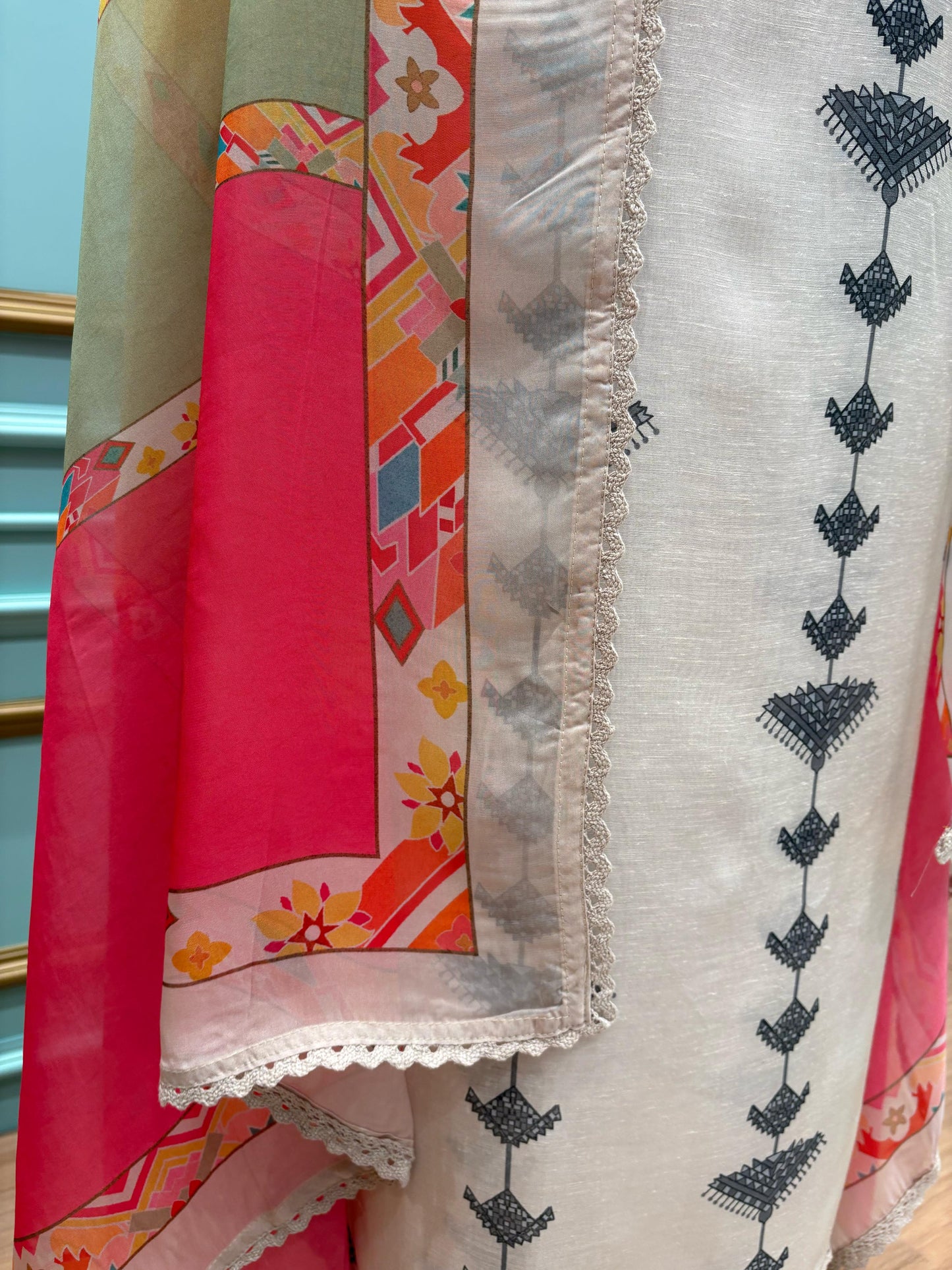 Linen Cotton Unstitched Suit