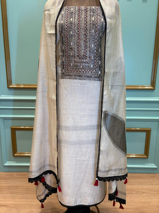 Maheshwari Cotton Unstitched Suit