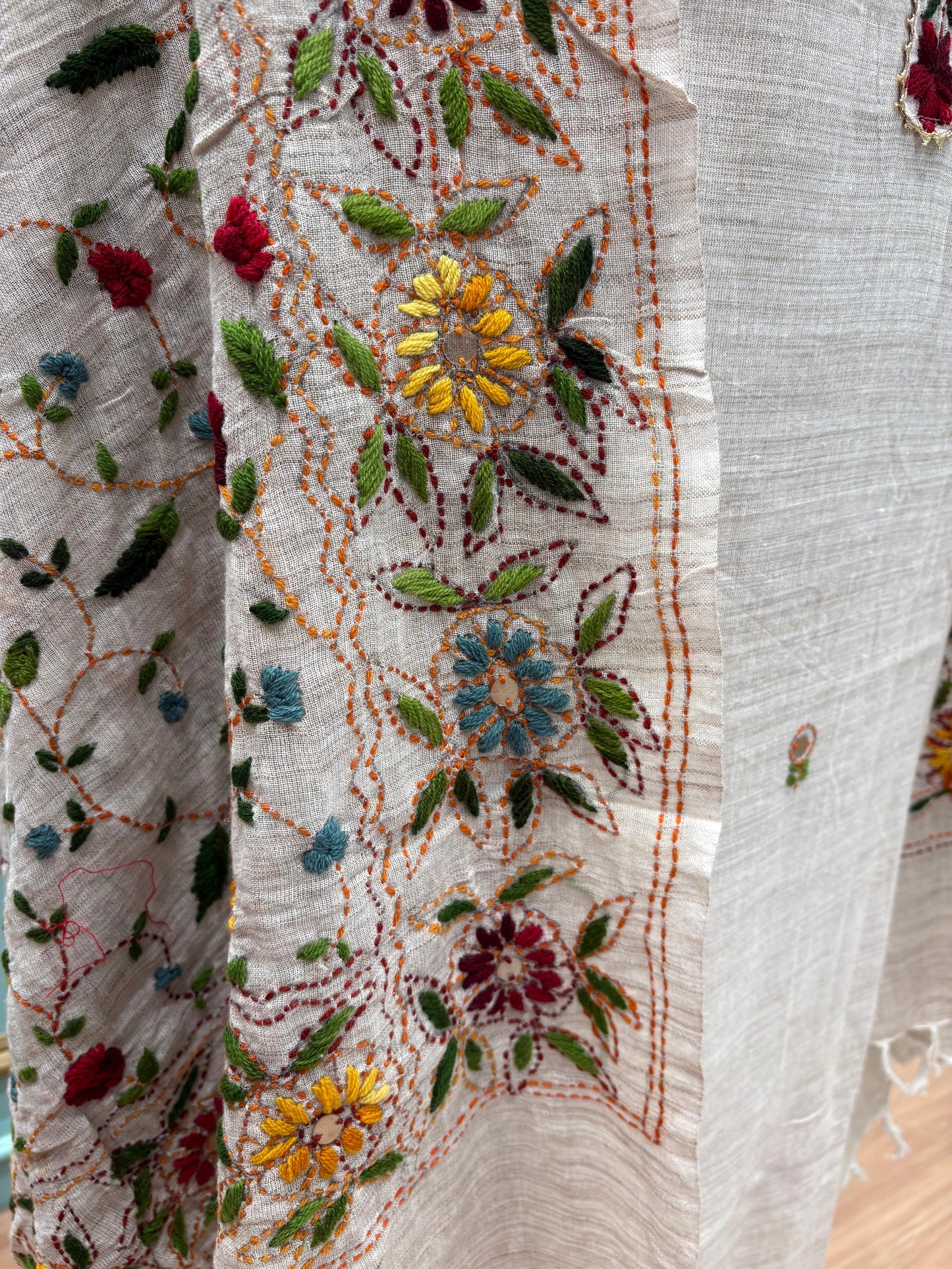 Slab Cotton Unstitched Suit