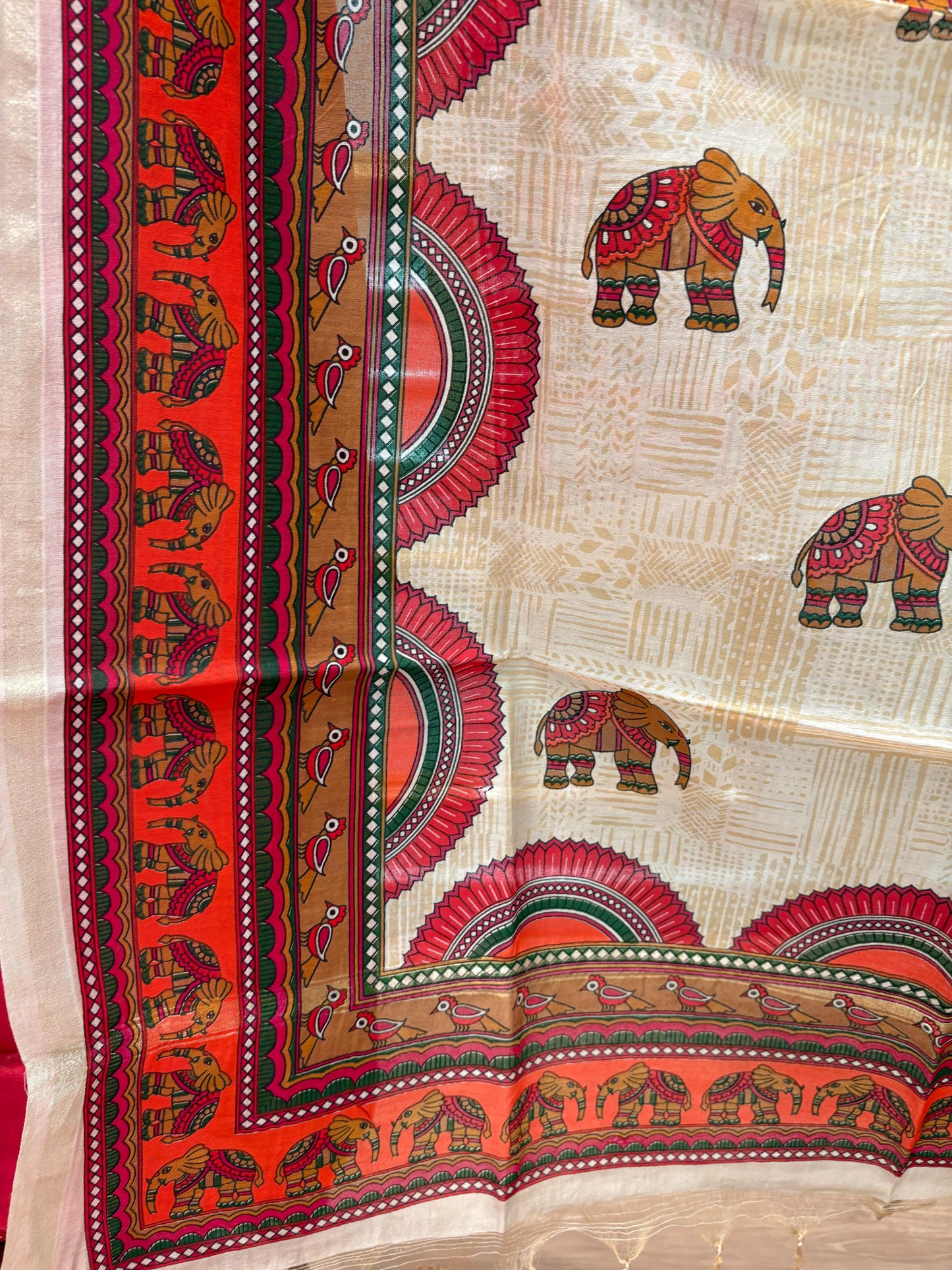 Maheshwari Cotton Unstitched Suit