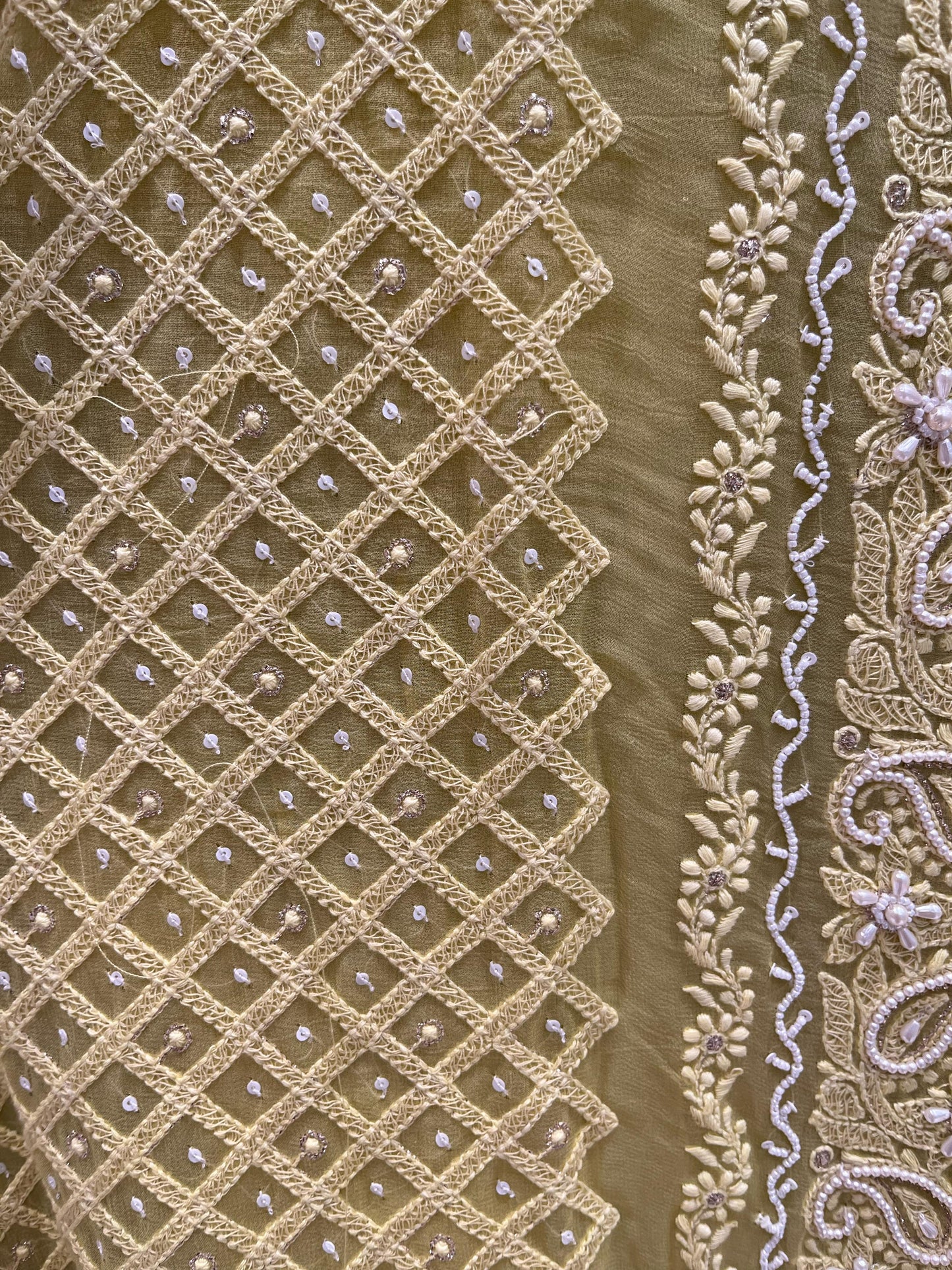 Stunning unstitched suit set crafted from premium pure Georgette fabric