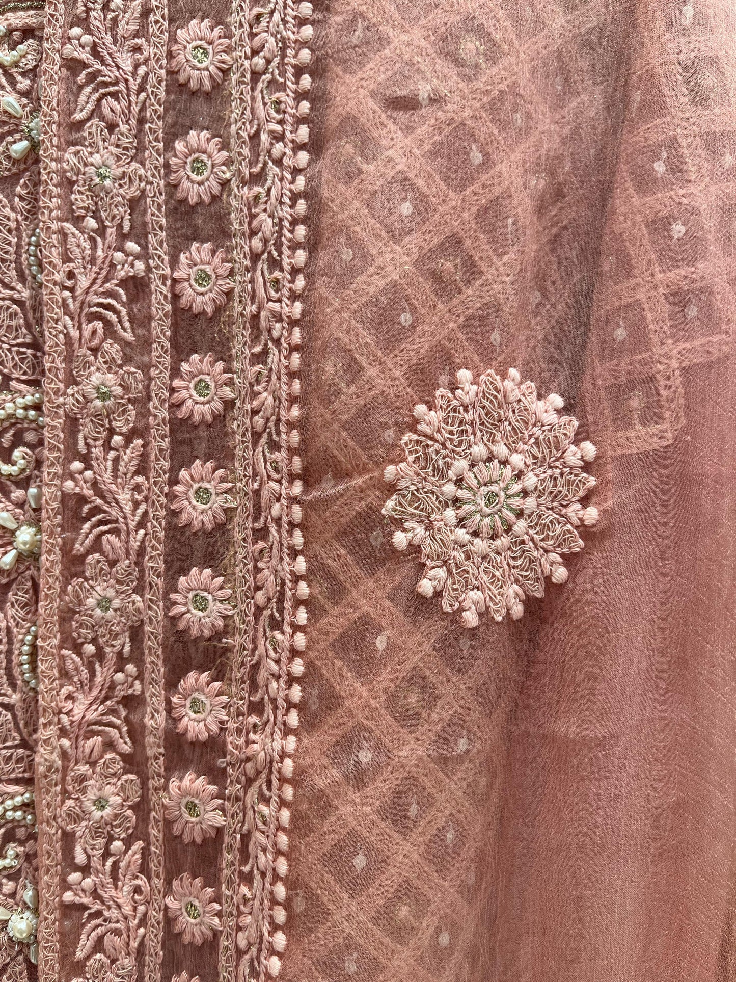 Stunning unstitched suit set crafted from premium pure Georgette fabric