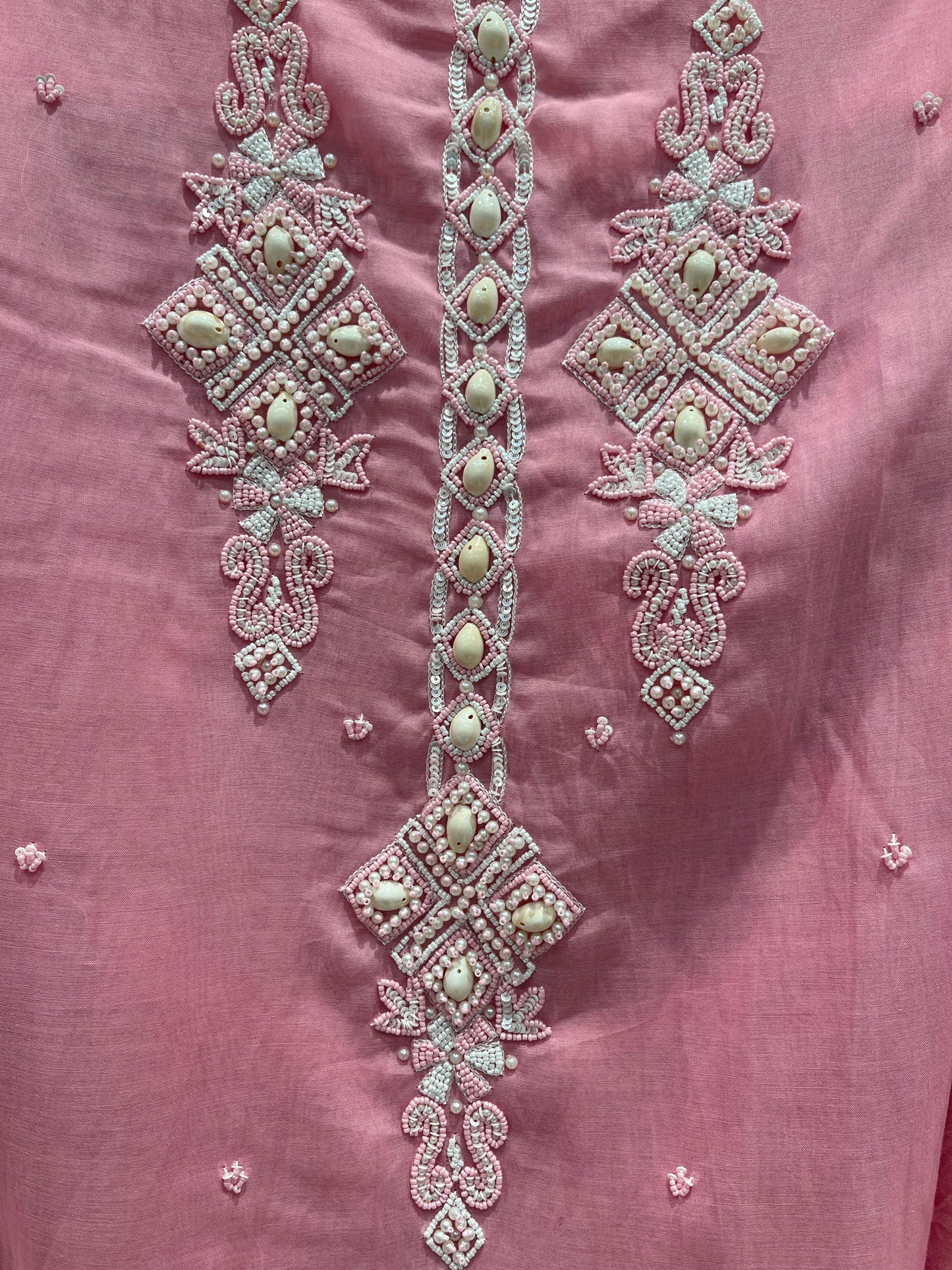 Experience timeless elegance with this beautifully designed unstitched suit