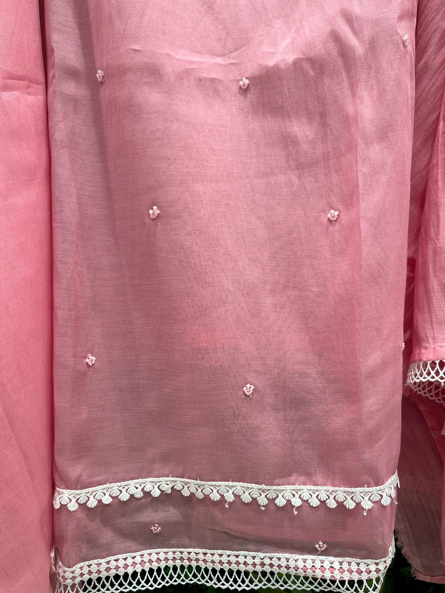 Experience timeless elegance with this beautifully designed unstitched suit