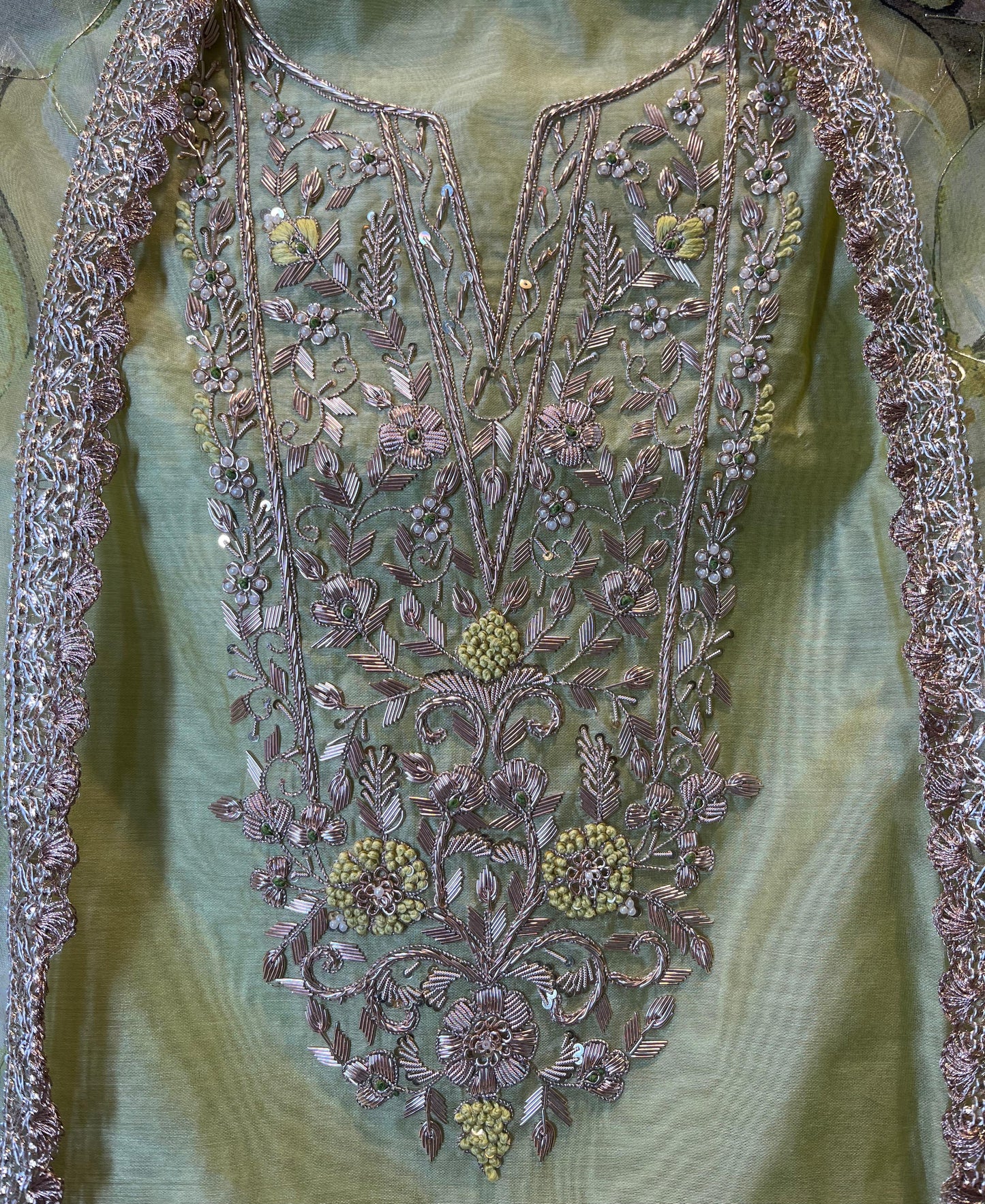 Elegant unstitched suit fabric set