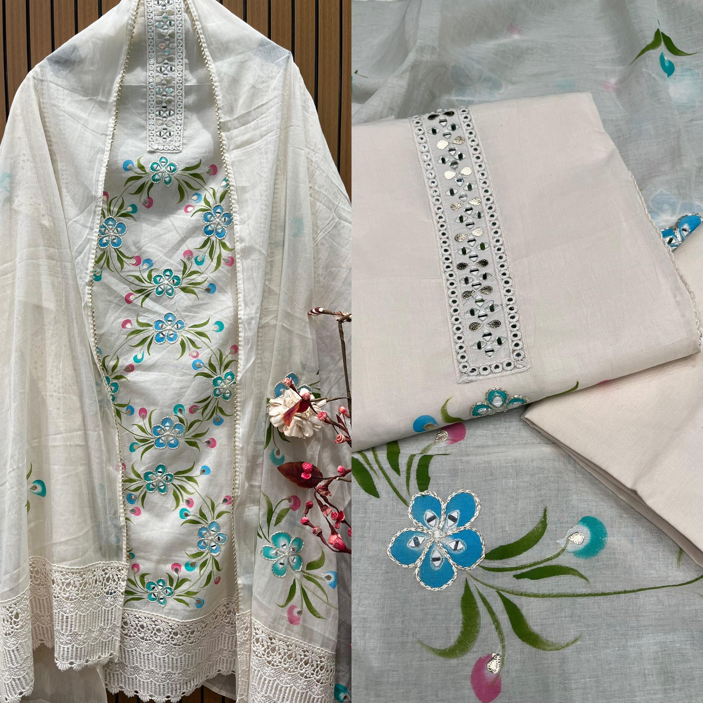 Discover timeless elegance with this unstitched