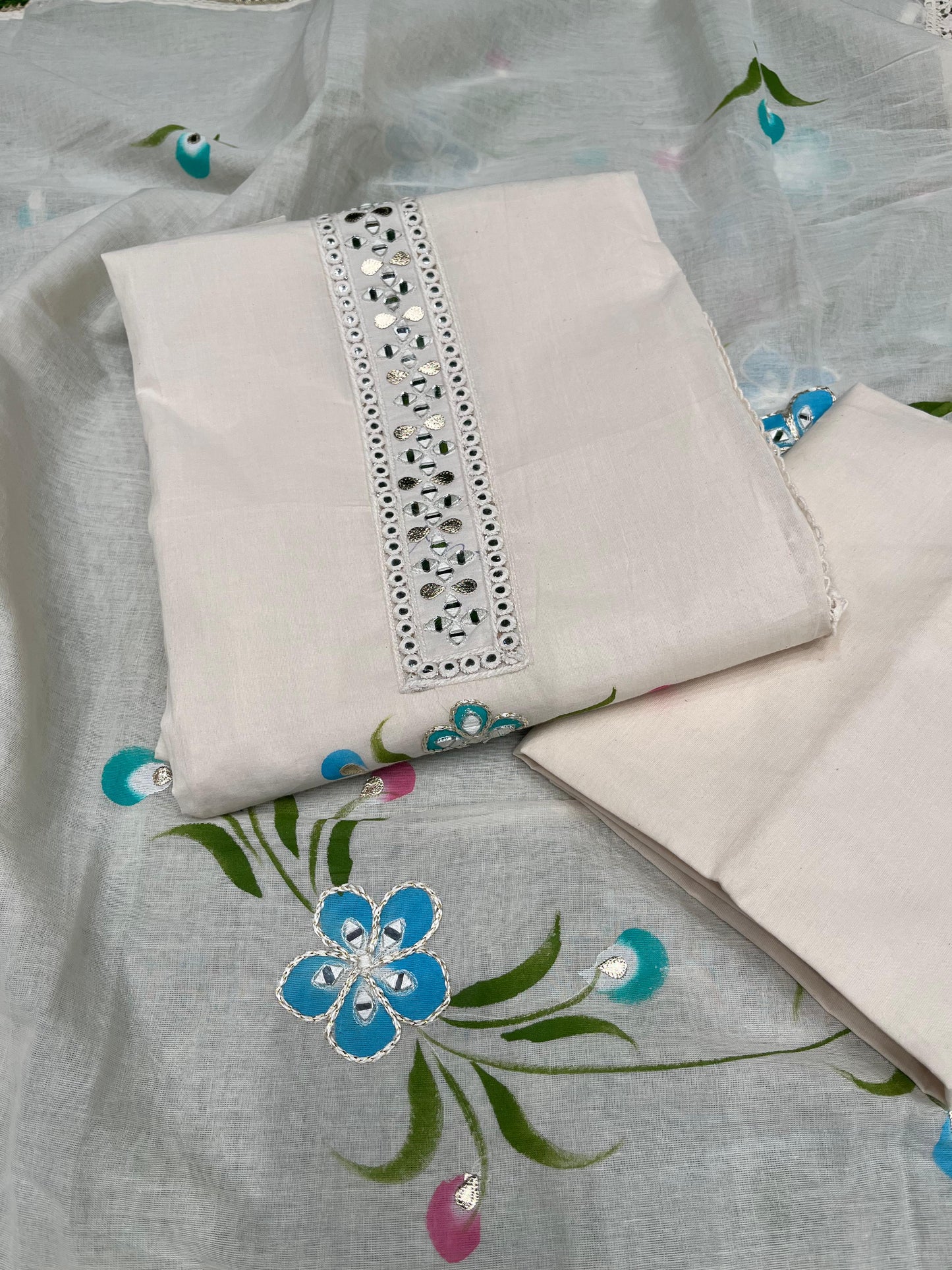 Discover timeless elegance with this unstitched