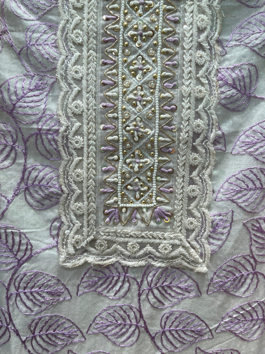 Enhance your ethnic collection with this elegant unstitched