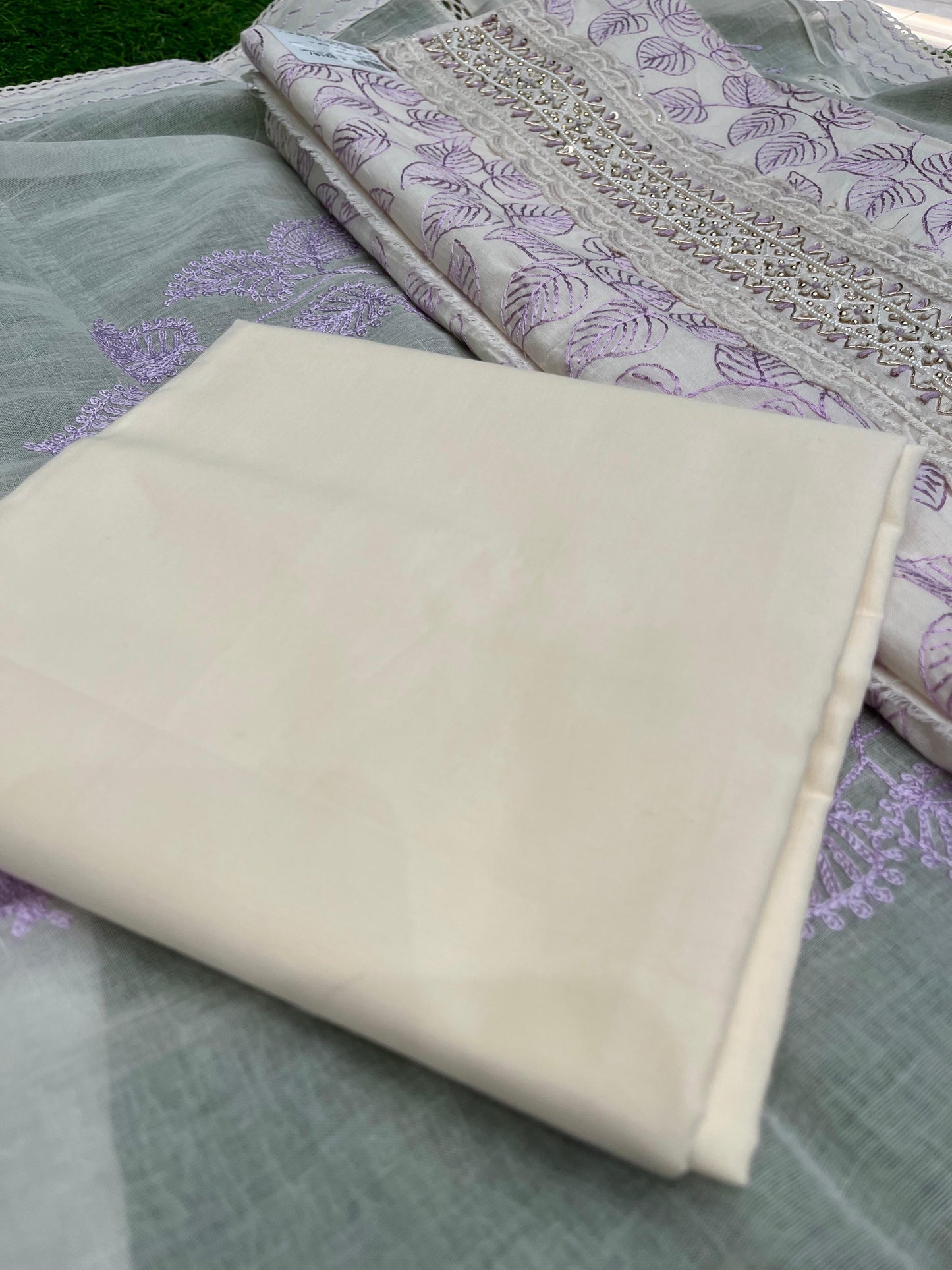 Enhance your ethnic collection with this elegant unstitched