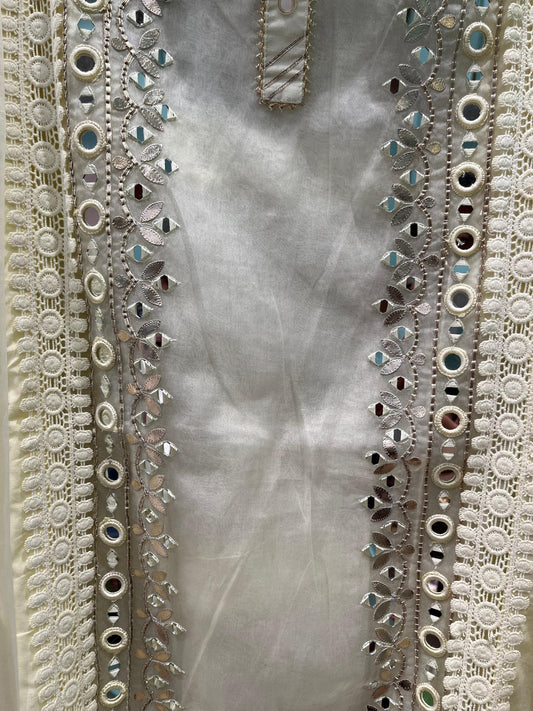 Step into elegance with this unstitched suit