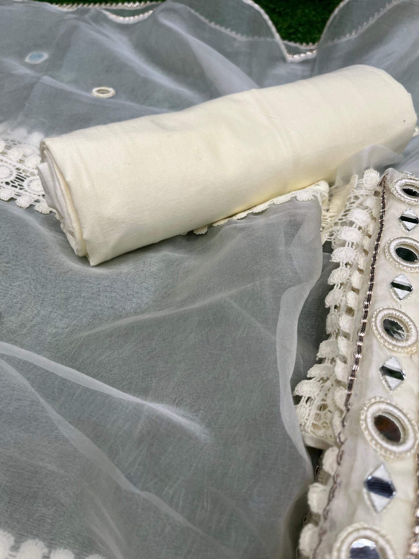 Step into elegance with this unstitched suit