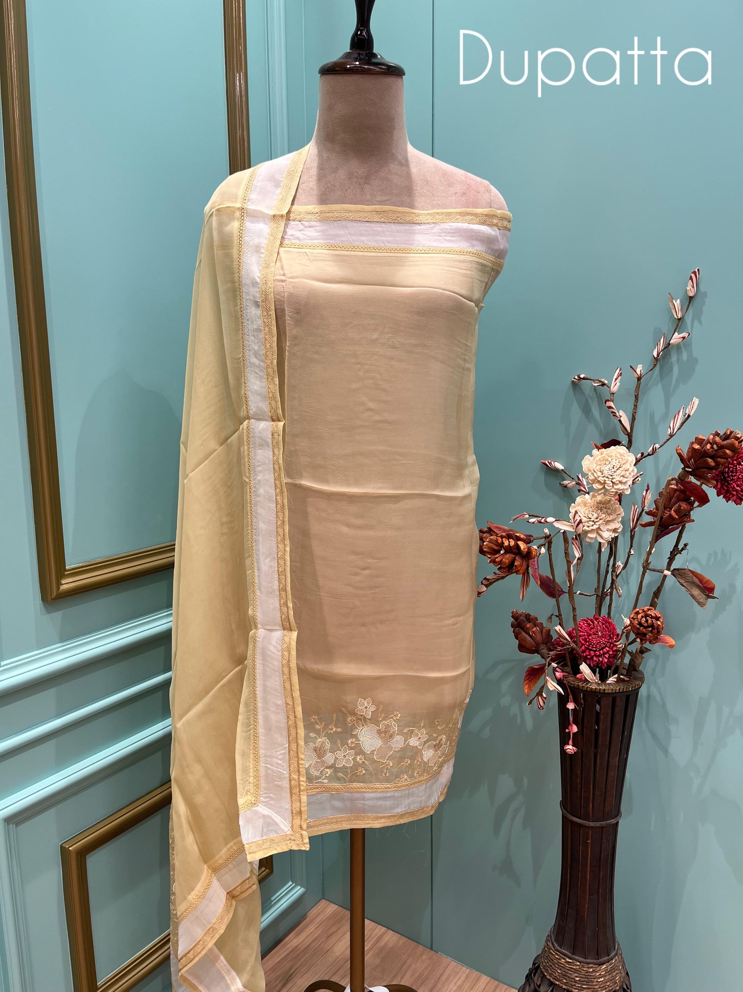 Embrace the beauty of tradition with our unstitched cotton suit set