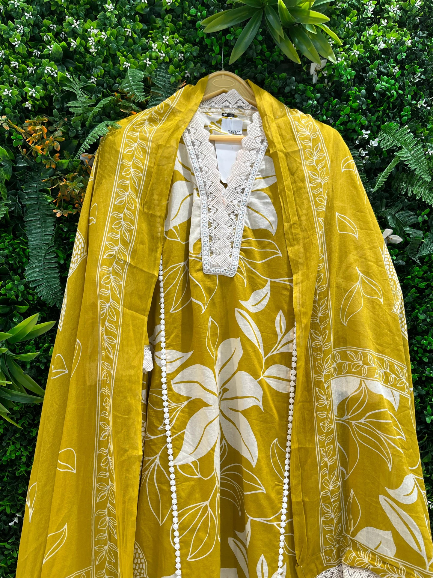 Stay effortlessly stylish with this beautifully stitched cotton suit set