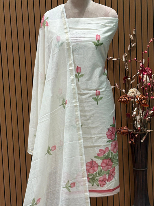 Elevate your ethnic style with our luxurious unstitched suit