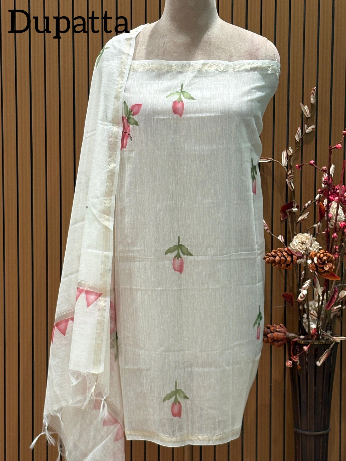 Elevate your ethnic style with our luxurious unstitched suit