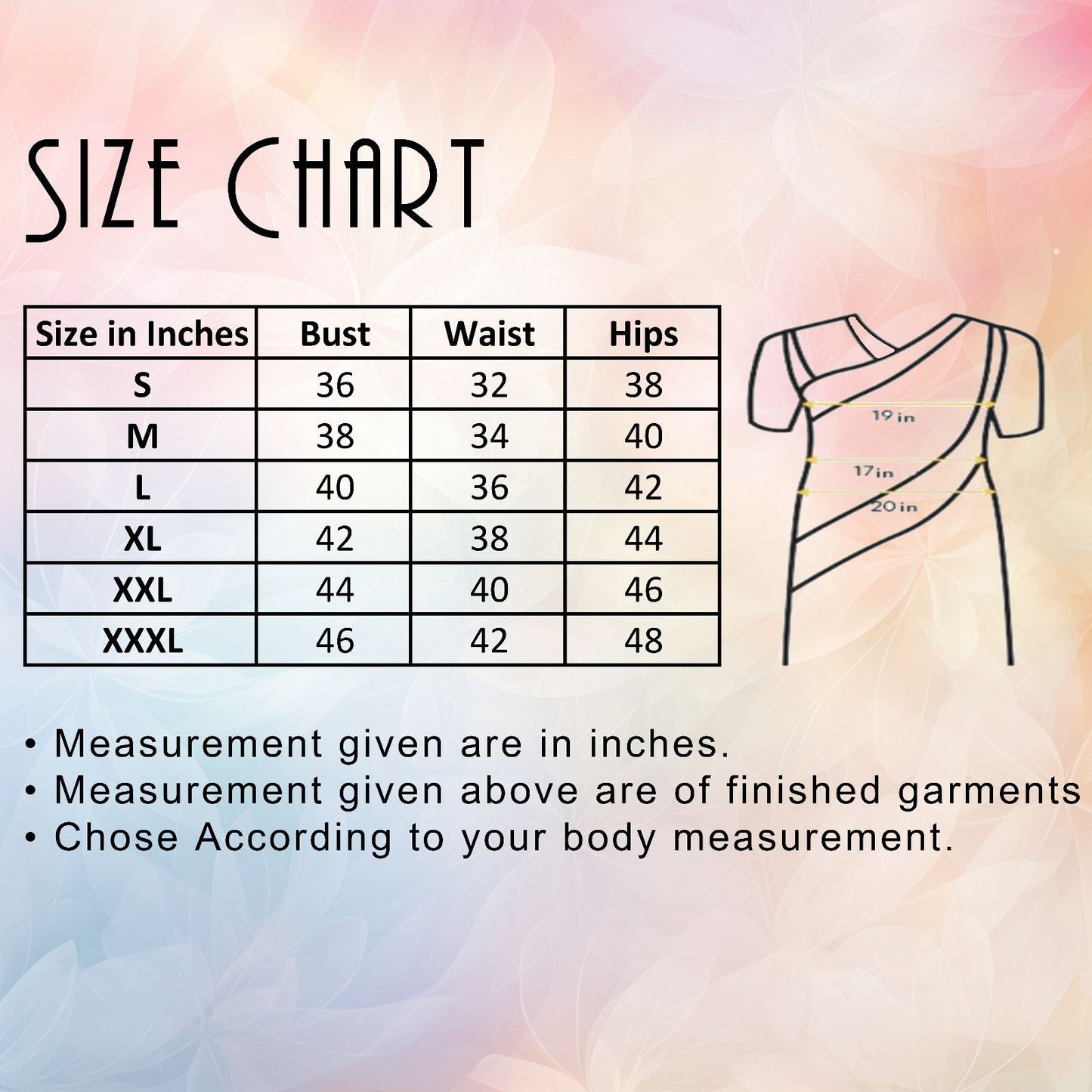 Black ethnic ensemble features elegant floral and vine prints