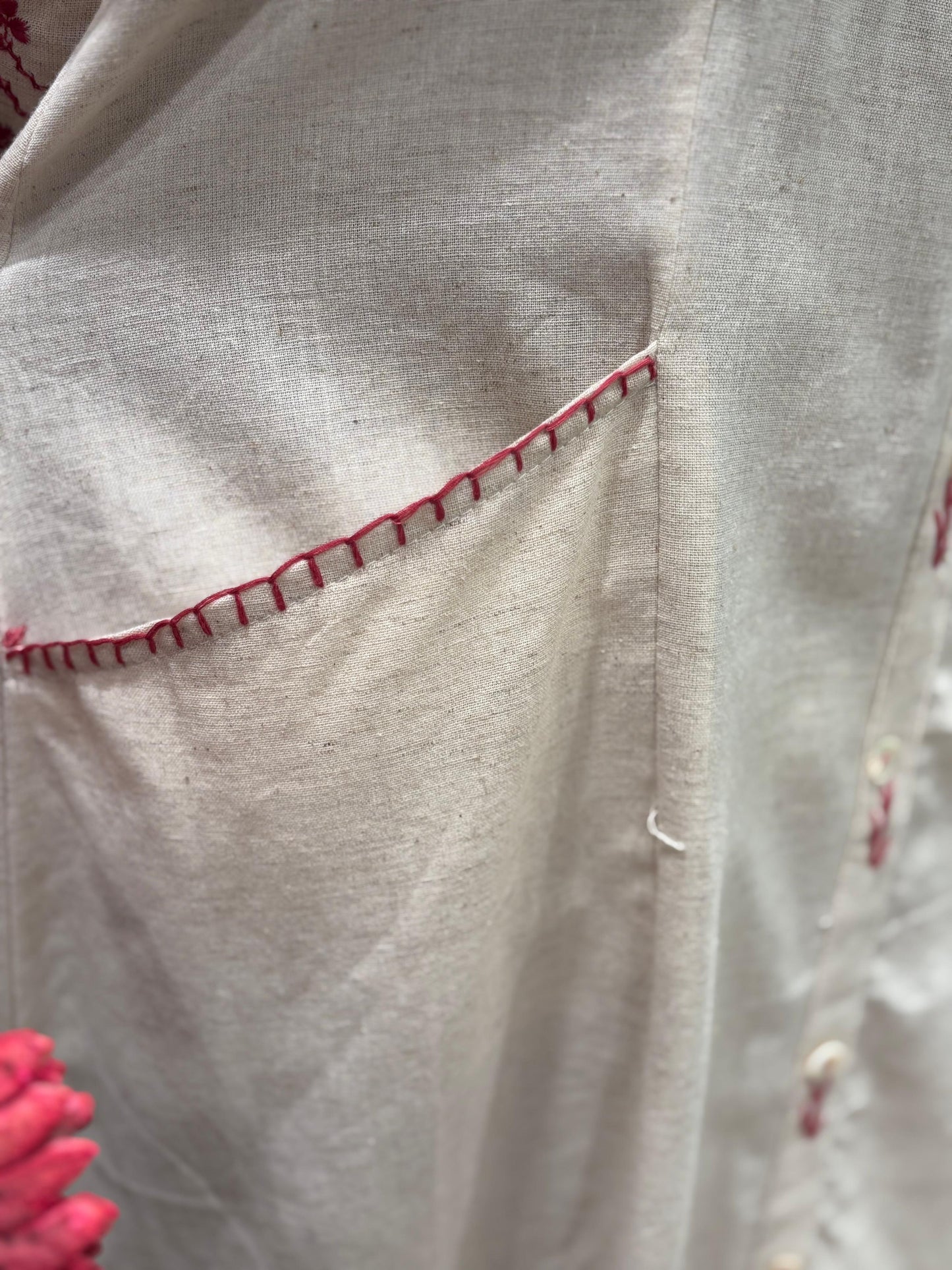 Stylish, and breathable in our off-white cotton kurta