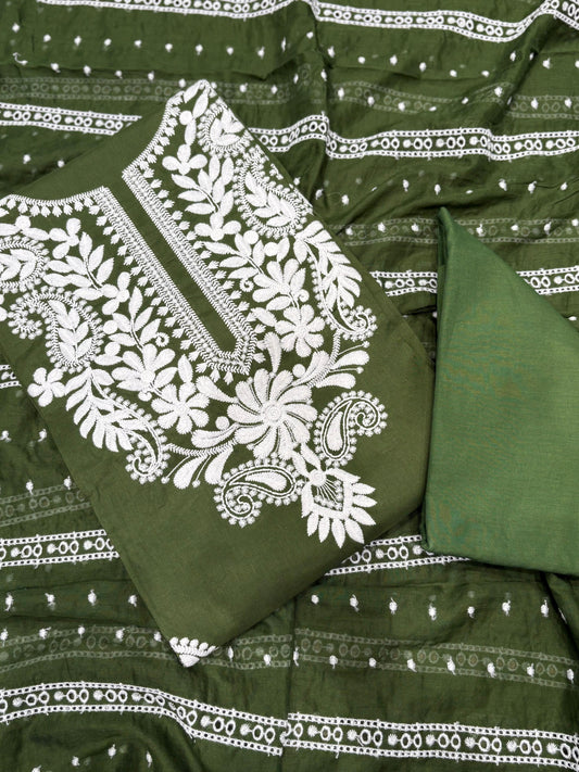 Discover elegance in our unstitched cotton suit set