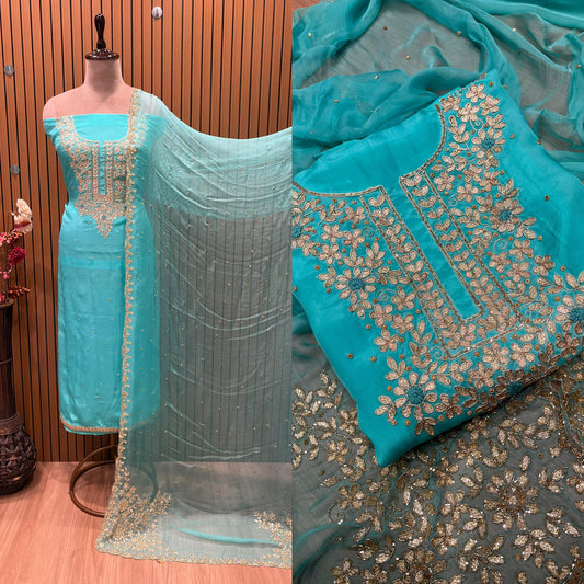 Opada Silk with Gota Patti Zardozi Embellishments