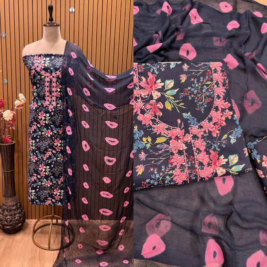 Top Fabric: Pure Cotton with Intricate Sequence Work