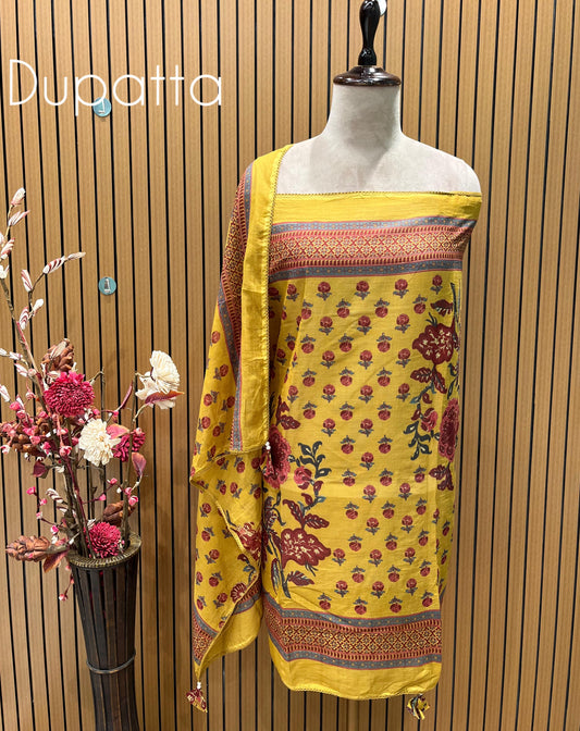 Top Fabric: Pure Cotton with Corsica Lace Work