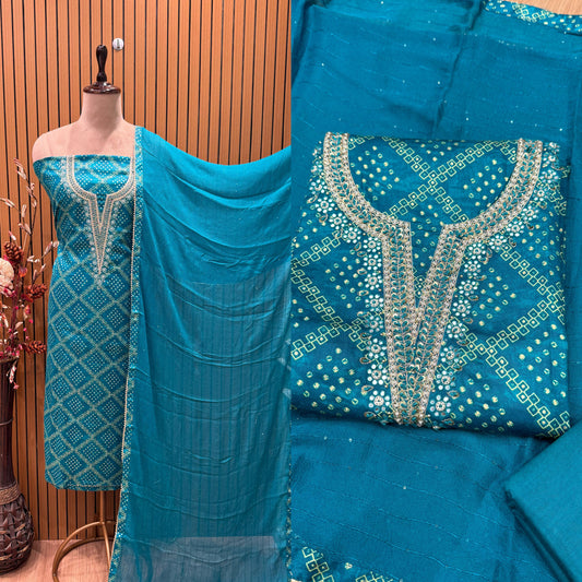 Discover timeless elegance with our unstitched suit fabric