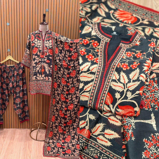 Step into effortless elegance with our stunning Kurti and Salwar