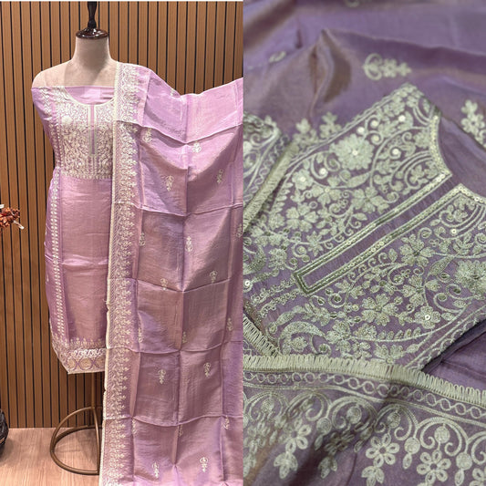 Elevate your ethnic wardrobe with our luxurious unstitched suit