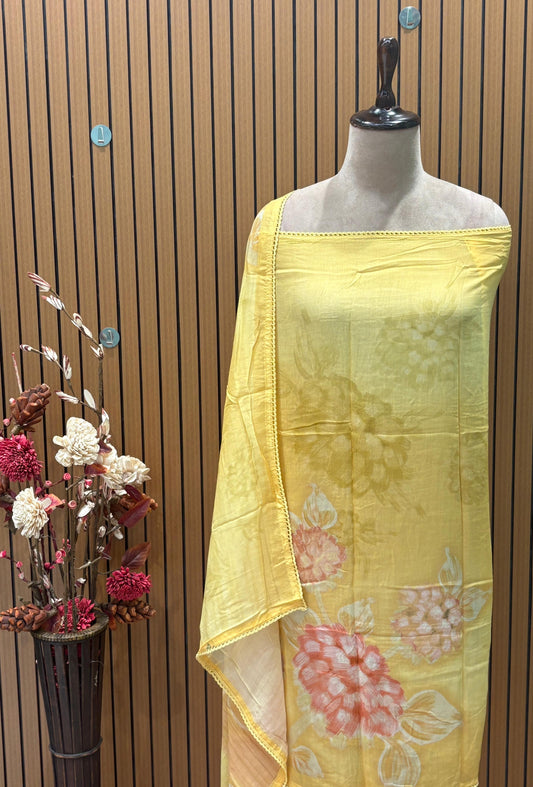 Introducing our elegant unstitched cotton suit set