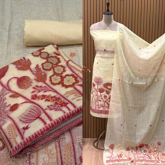 Elevate your ethnic wardrobe with our unstitched suit set