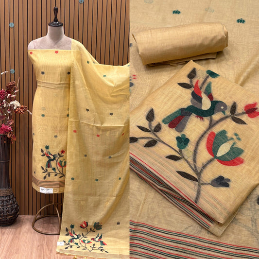 Discover timeless elegance with our unstitched suit set crafted from premium organic cotton