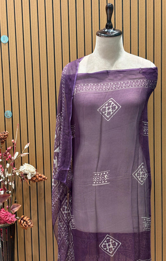 Discover elegance with our unstitched pure cotton suit set