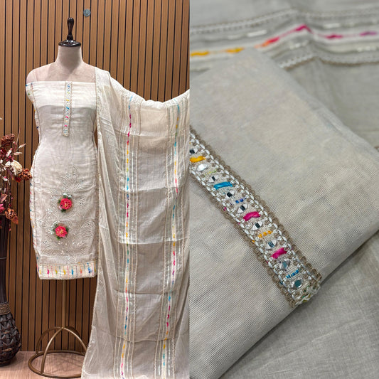 Step into elegance with our unstitched suit