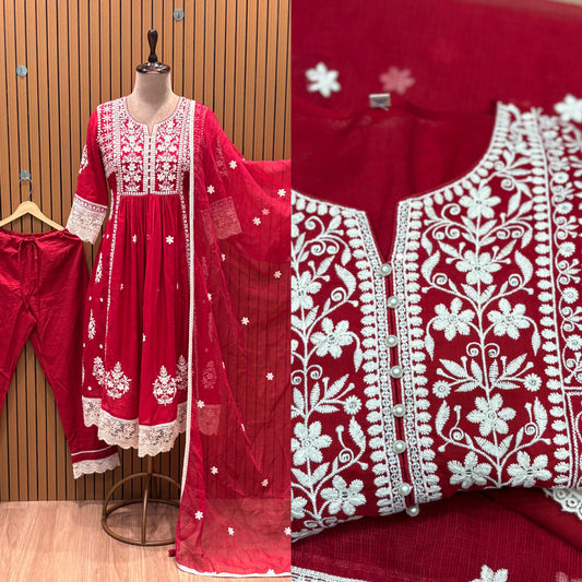 Our elegant Chikankari Anarkali Suit Sets