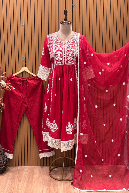 Our elegant Chikankari Anarkali Suit Sets