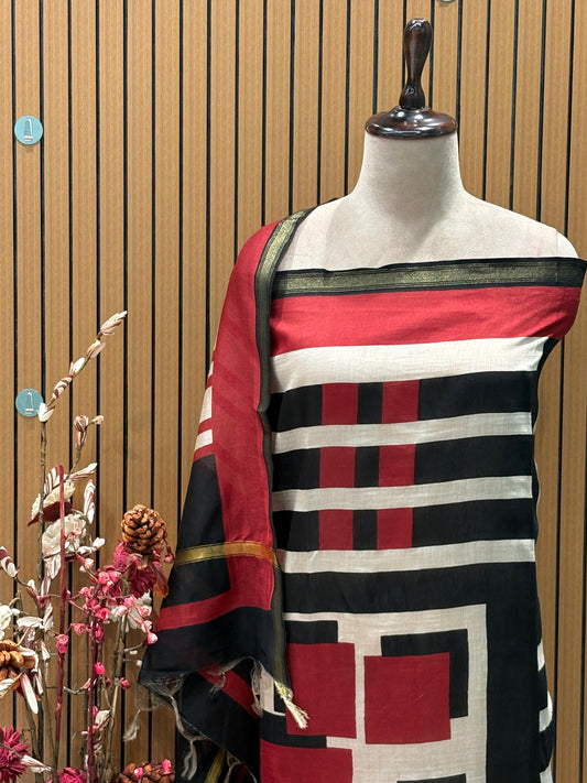 Step into elegance with our unstitched suit set