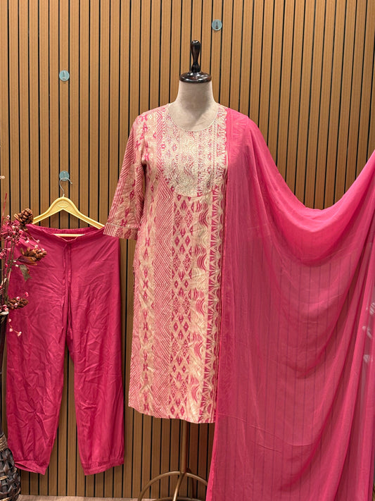 Discover effortless elegance with our pure cotton suit sets