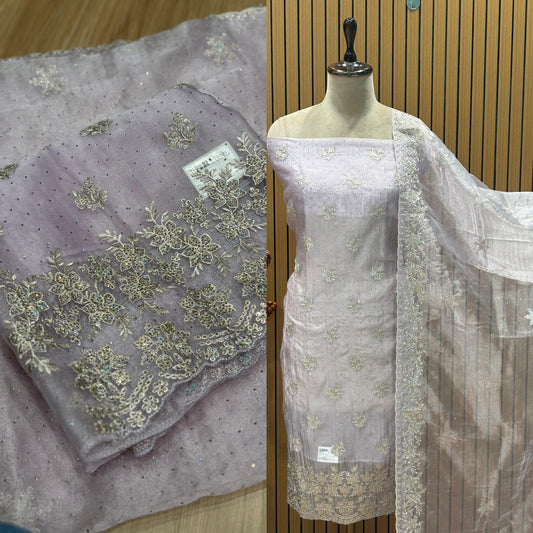 Grace meets grandeur in this ethereal unstitched suit