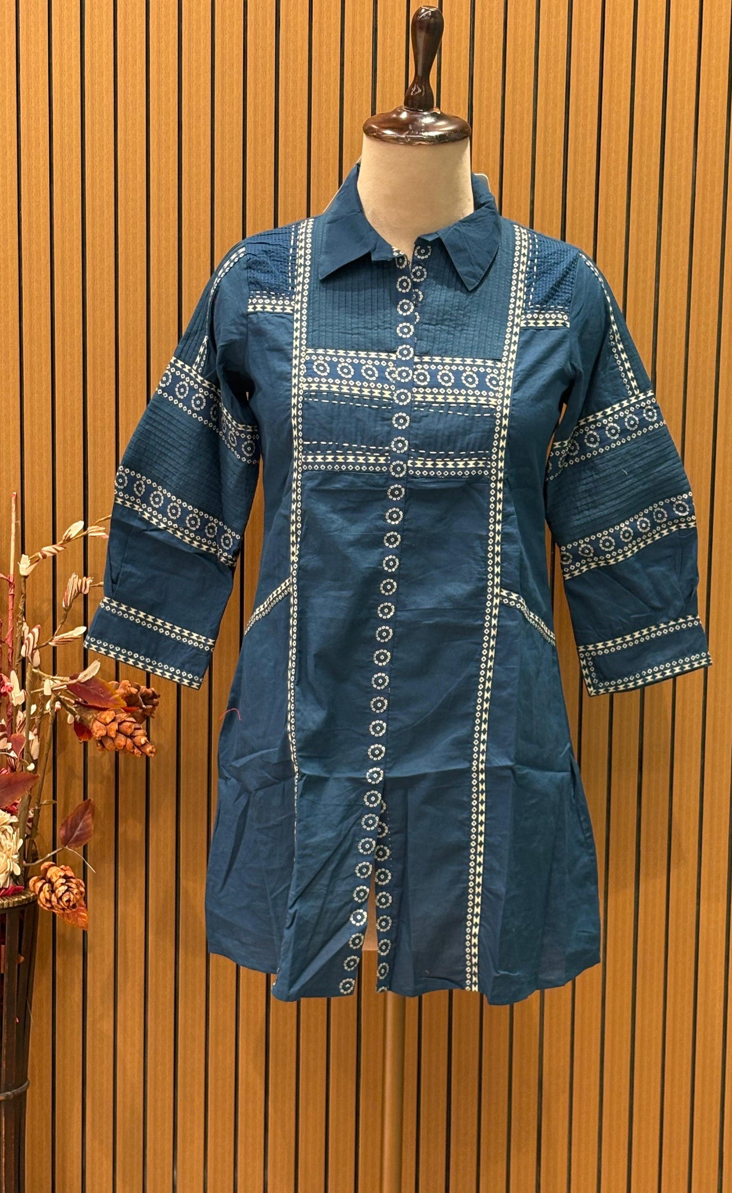 Make a bold style statement with this indigo co-ord set