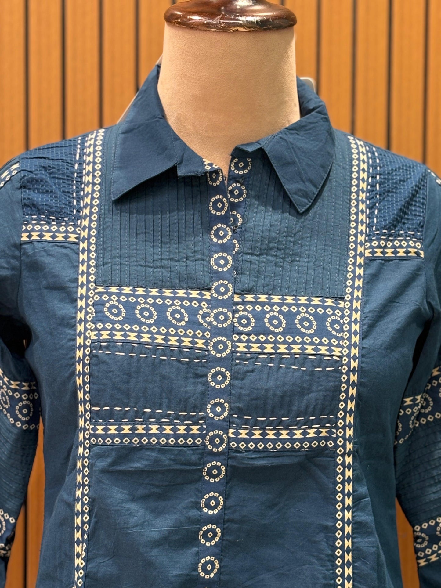 Make a bold style statement with this indigo co-ord set