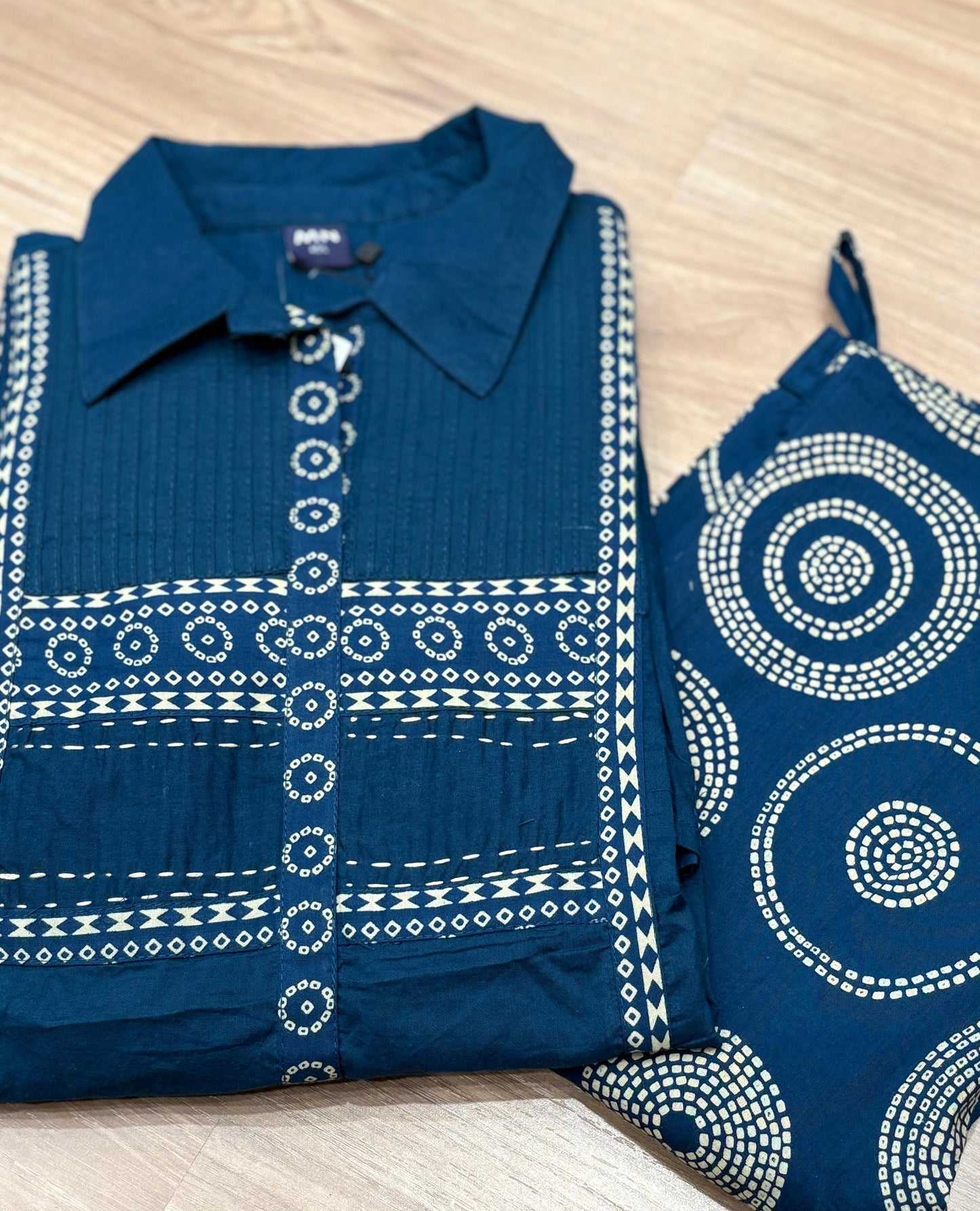Make a bold style statement with this indigo co-ord set