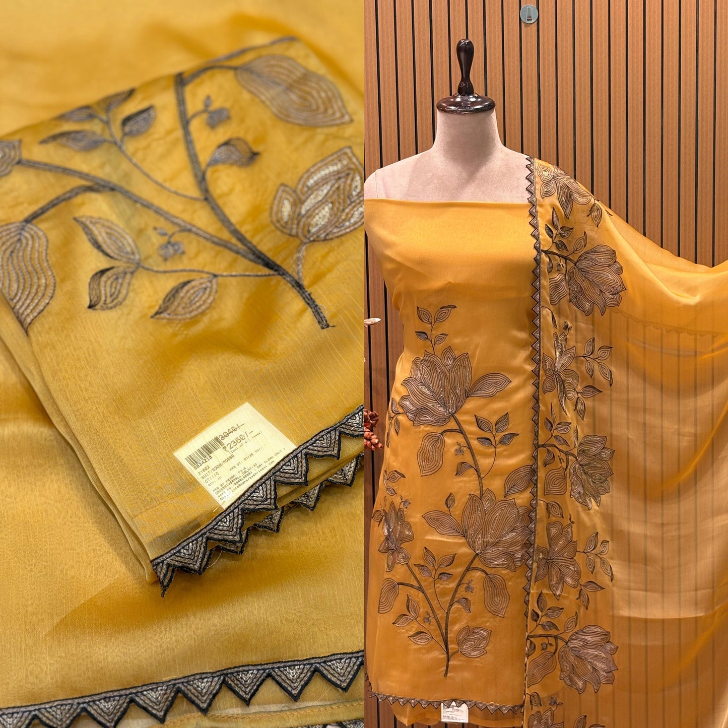 Elevate your ethnic charm with our stunning unstitched suit