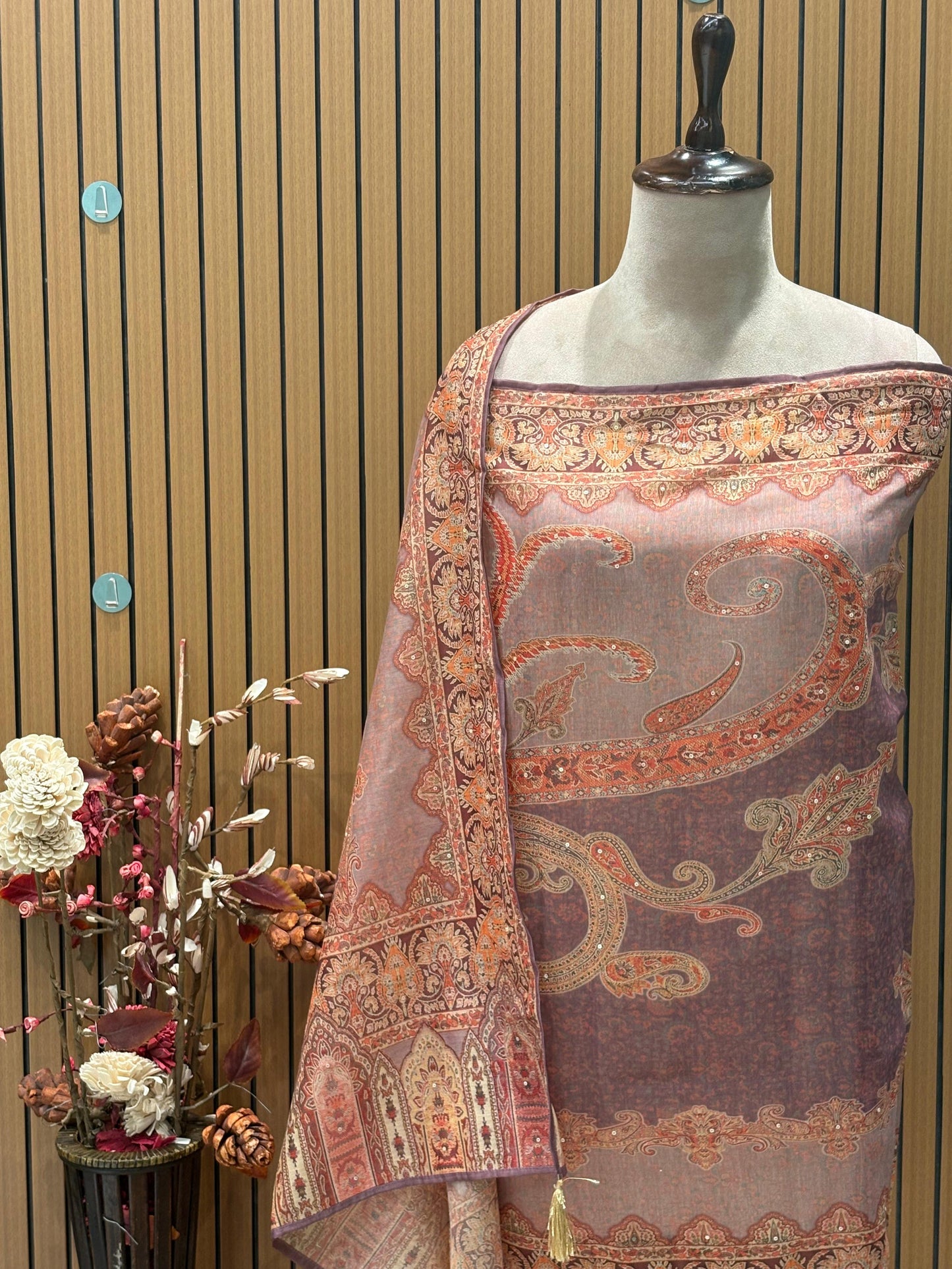 Step into elegance with our unstitched suit set