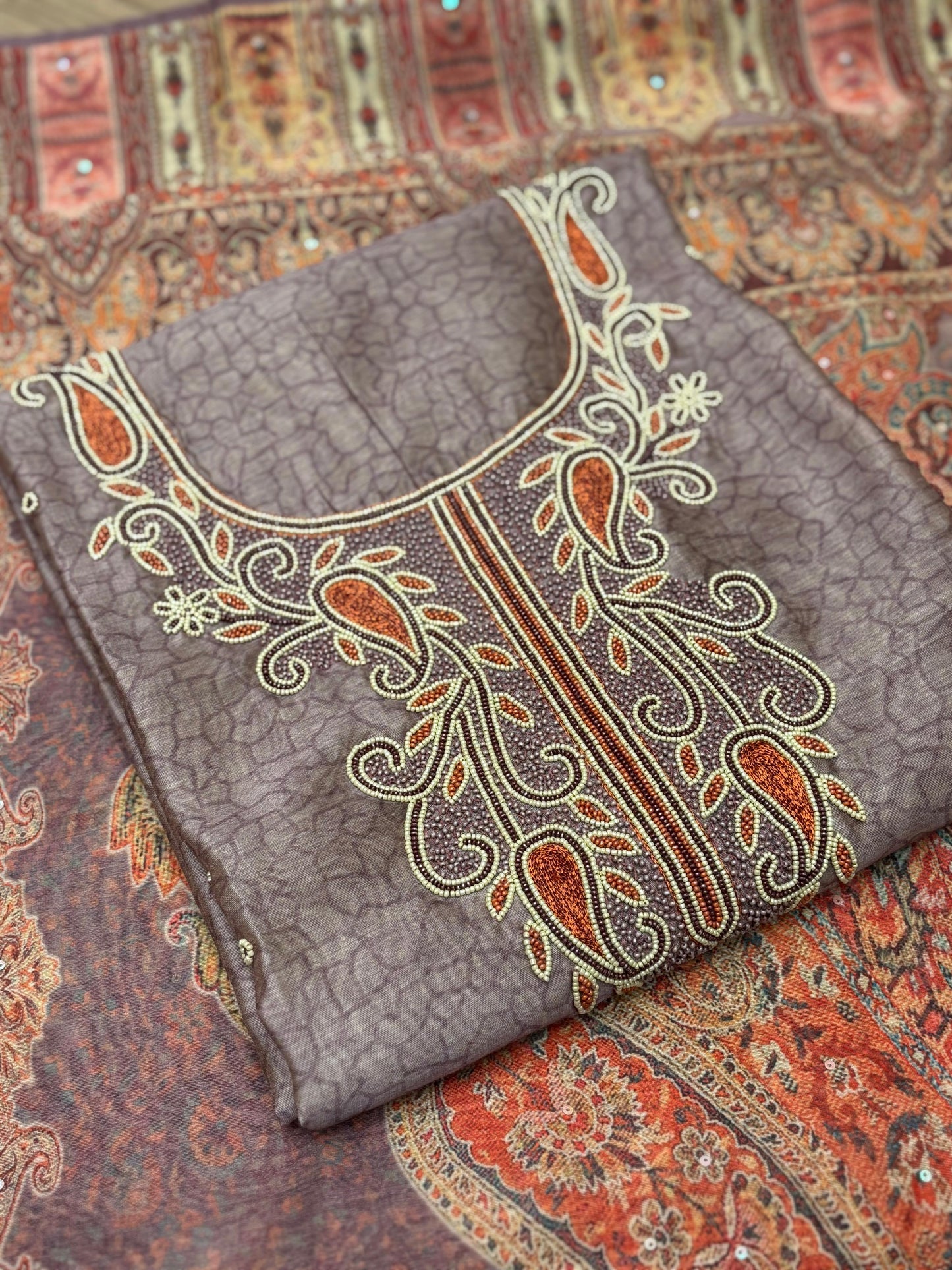Step into elegance with our unstitched suit set