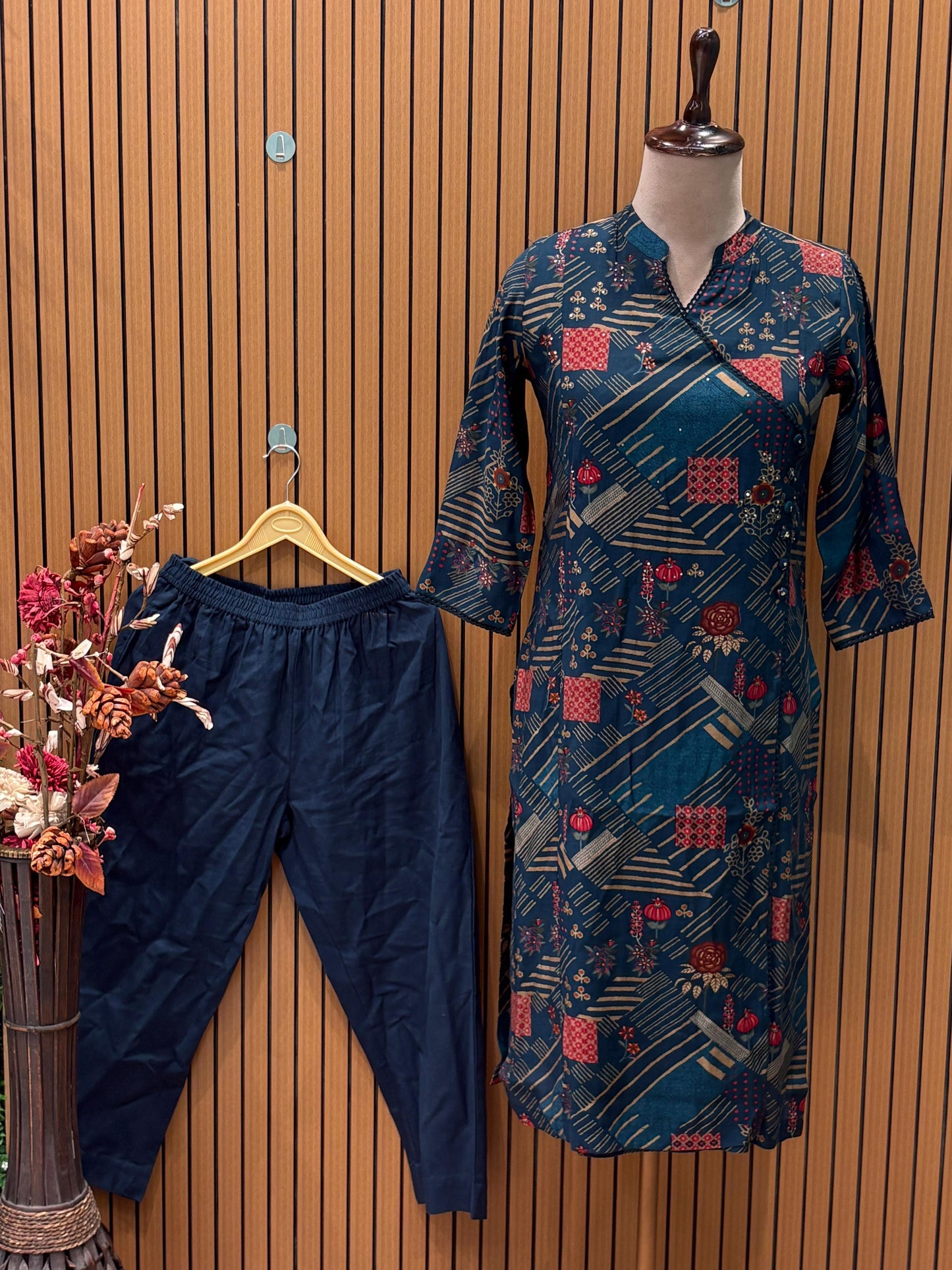 Bring comfort and style together with our elegant printed kurta set