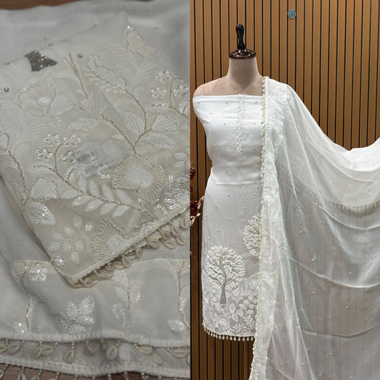 Step into elegance with this unstitched suit se