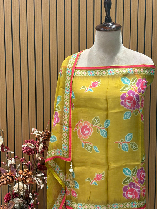 Step into elegance with our premium unstitched suit set