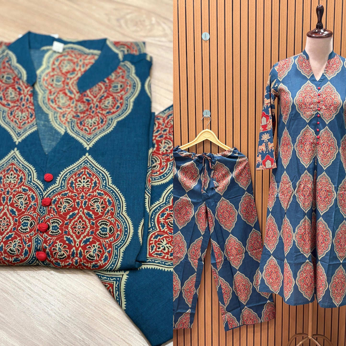 Make a bold statement with this printed cotton kurti
